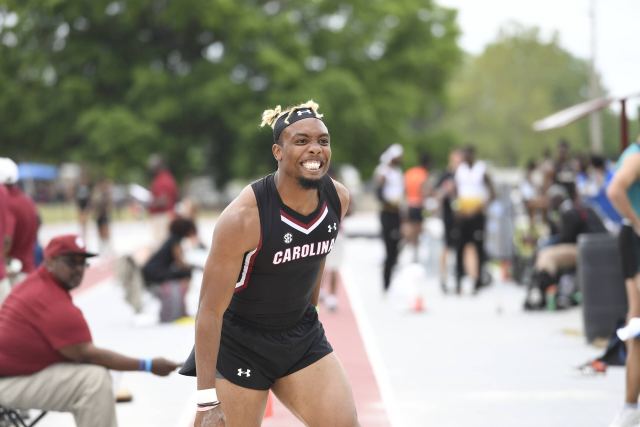 Yann Randrianasolo in action at the 2019 Gamecock Invitational | April 13, 2019 | Photo by Allen Sharpe