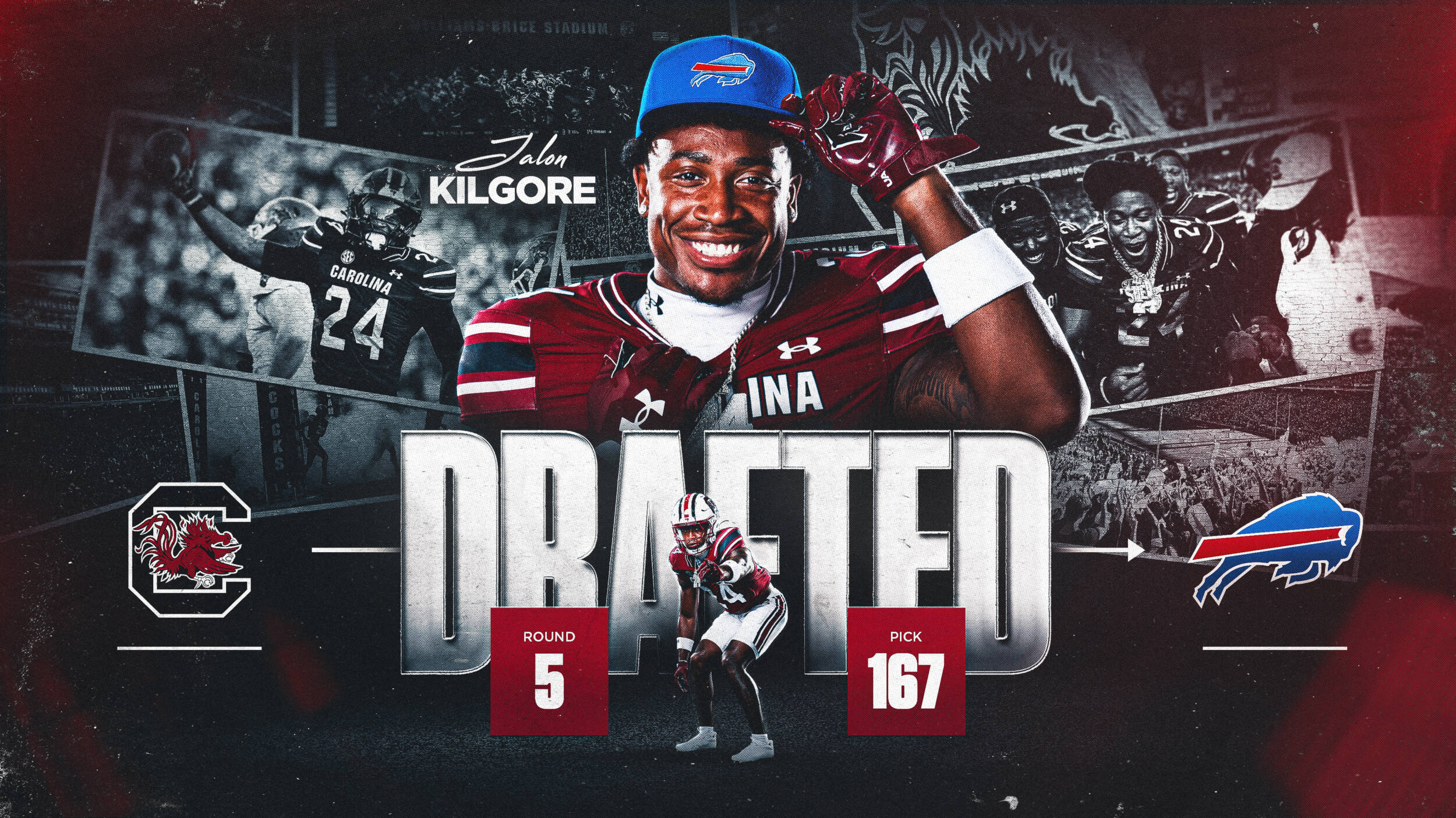 Kilgore Selected by Buffalo in the Fifth Round of the NFL Draft