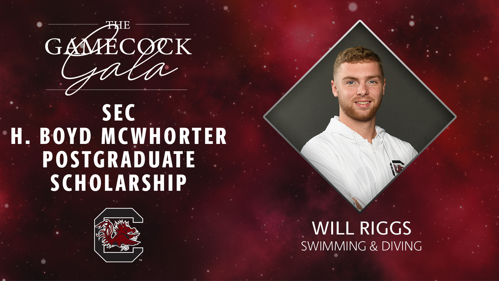 Riggs Named Finalist for H. Boyd McWhorter Post-Graduate Scholarship