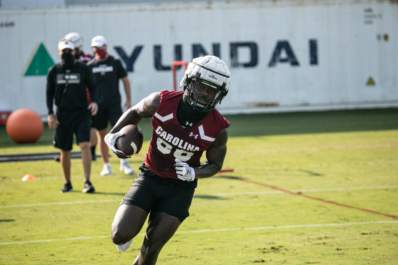 Keveon Mullins (80) | Wednesday, Aug. 19, 2020 | Ken & Cyndi Long Football Operations Center | Columbia, S.C. | Photos by South Carolina Athletics