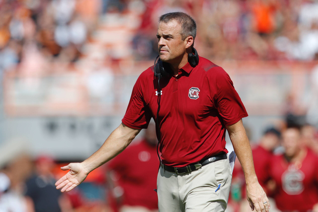 The South Carolina Gamecocks faced the Tennessee Volunteers in a Southeastern Conference East Division contest on Shields-Watkins Field at Neyland Stadium on Saturday, Oct. 9, 2021, in Knoxville, Tennessee. (Photo by Danny Parker)