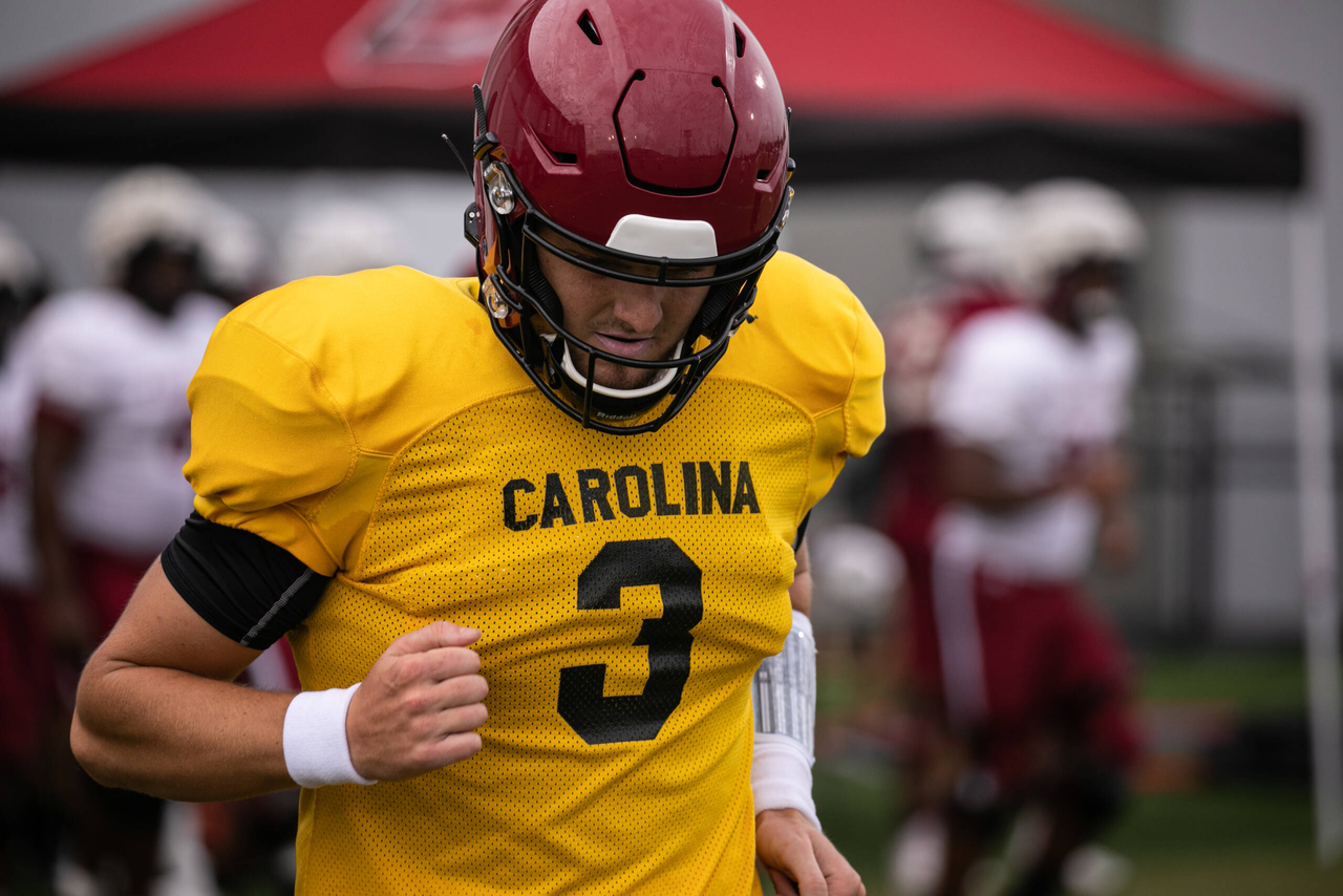 Ryan Hilinski (3) | Monday, Aug. 24, 2020 | Ken & Cyndi Long Football Operations Center | Columbia, S.C. | Photos by South Carolina Athletics