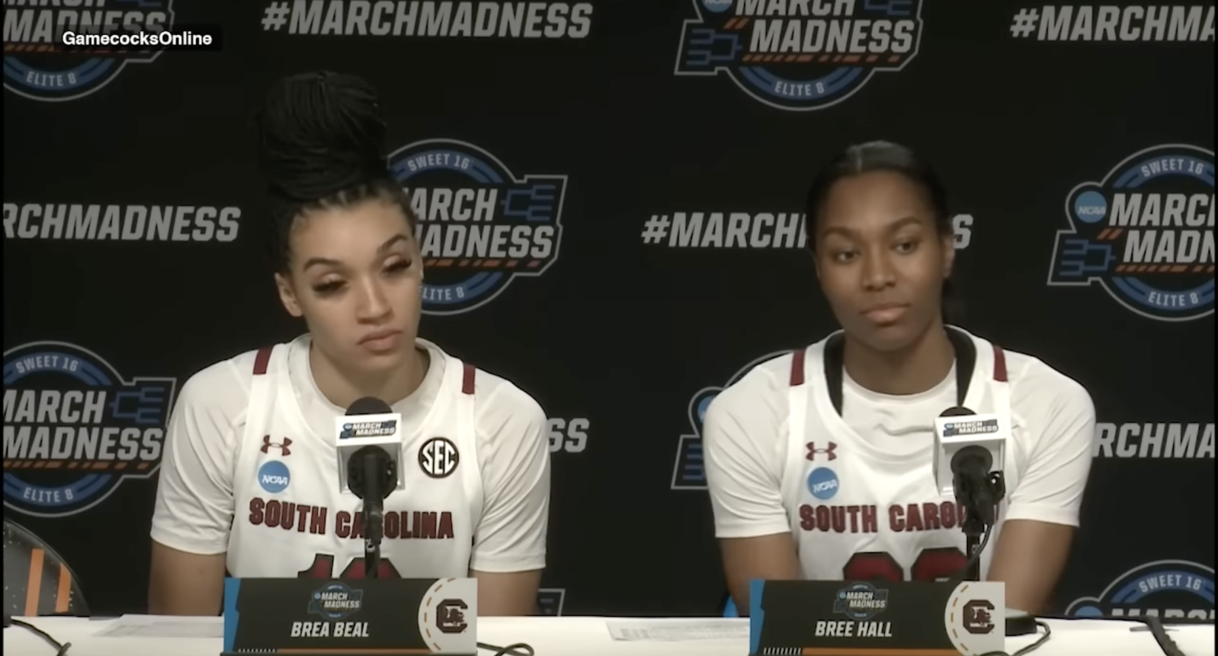 PostGame News Conference: Brea Beal and Bree Hall - (UCLA)
