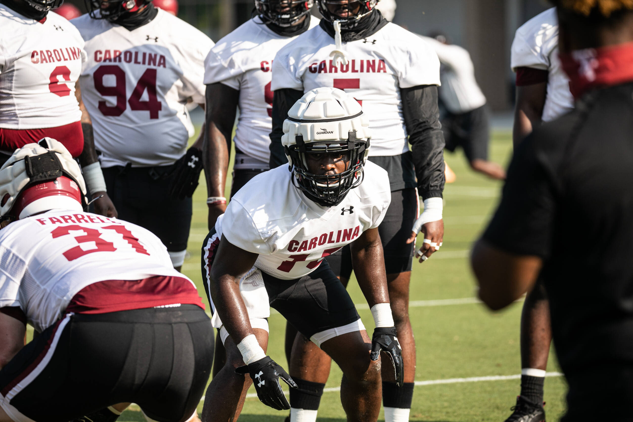 Aaron Sterling (15) | Wednesday, Aug. 19, 2020 | Ken & Cyndi Long Football Operations Center | Columbia, S.C. | Photos by South Carolina Athletics