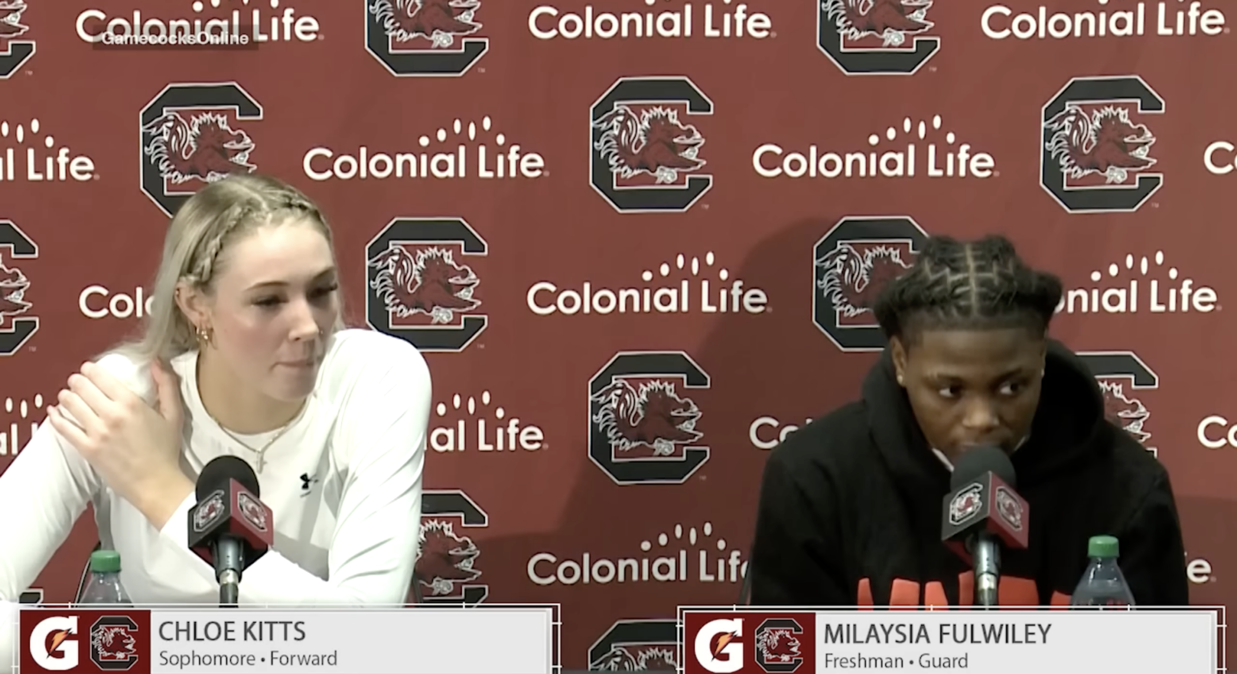 WBB PostGame News Conference: Chloe Kitts and MiLaysia Fulwiley - (Georgia)
