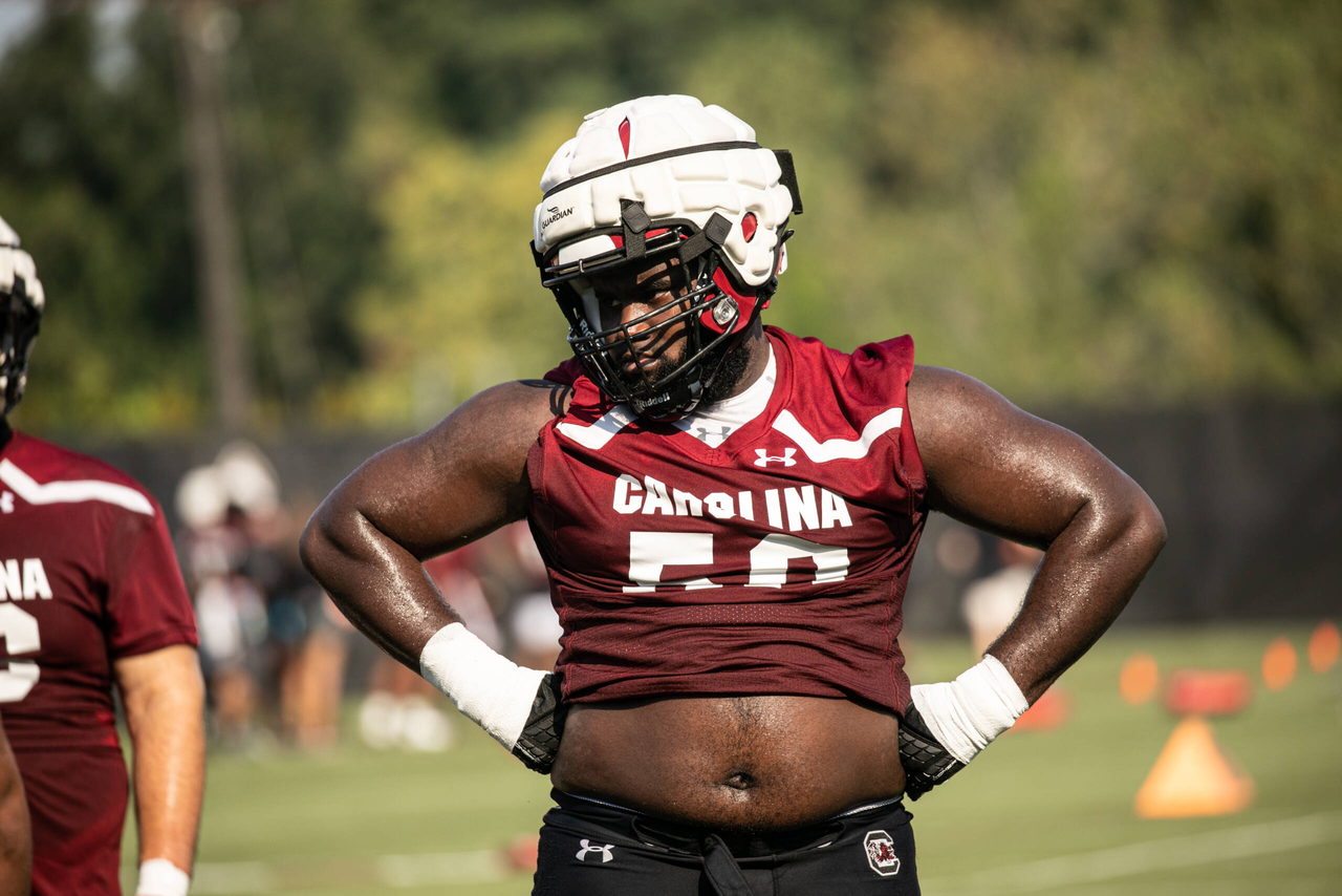 Sadarius Hutcherson (50) | Wednesday, Aug. 19, 2020 | Ken & Cyndi Long Football Operations Center | Columbia, S.C. | Photos by South Carolina Athletics