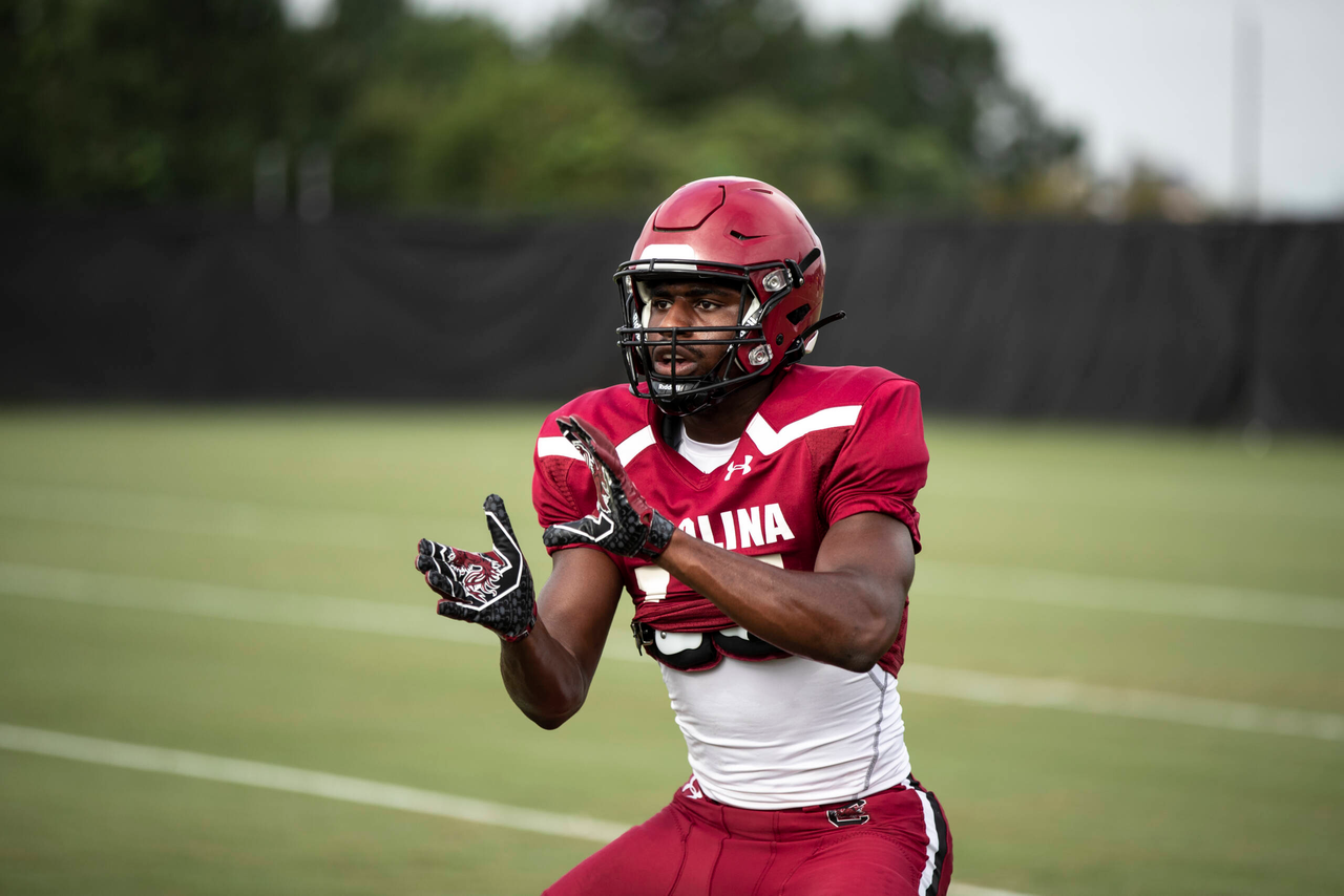 Xavier Legette (17) | Tuesday, Sept. 1, 2020 | Ken & Cyndi Long Football Operations Center | Columbia, S.C. | Photos by South Carolina Athletics