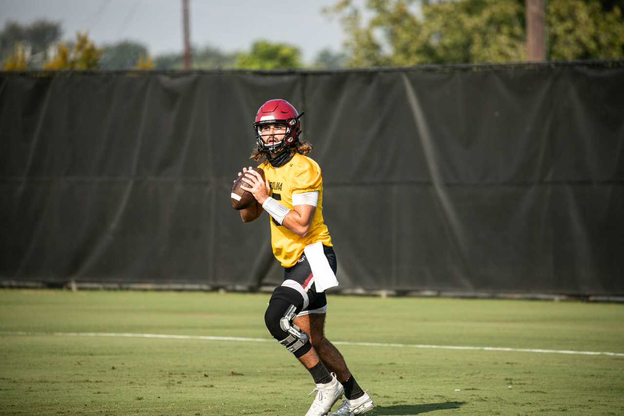 Collin Hill (15) | Wednesday, Aug. 19, 2020 | Ken & Cyndi Long Football Operations Center | Columbia, S.C. | Photos by South Carolina Athletics