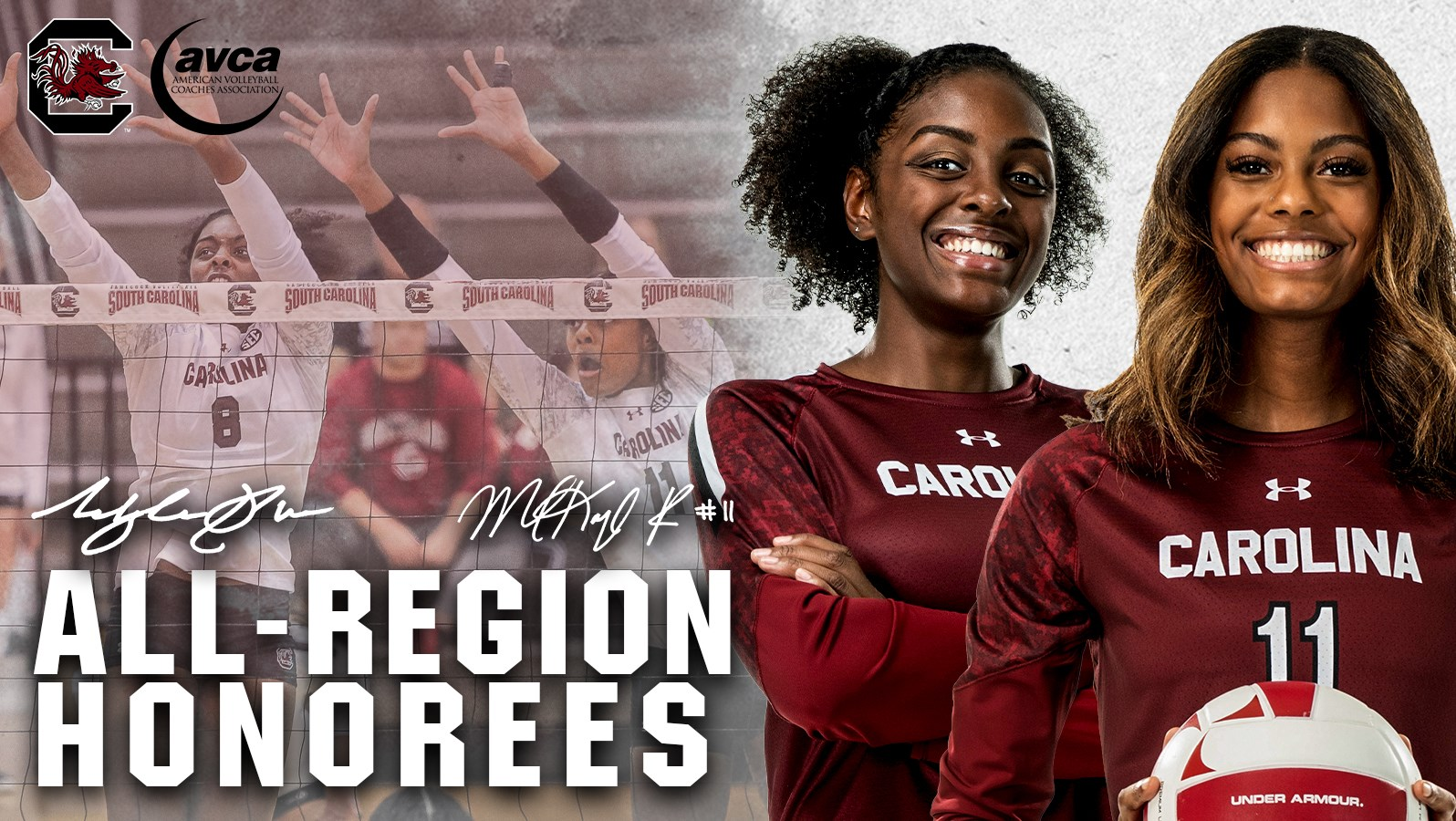 Shields and Robinson Named to AVCA All-Region Team