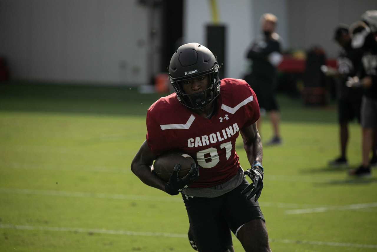 Jalen Brooks (81) | Tuesday, Sept. 15, 2020 | Ken & Cyndi Long Football Operations Center | Columbia, S.C. | Photos by South Carolina Athletics