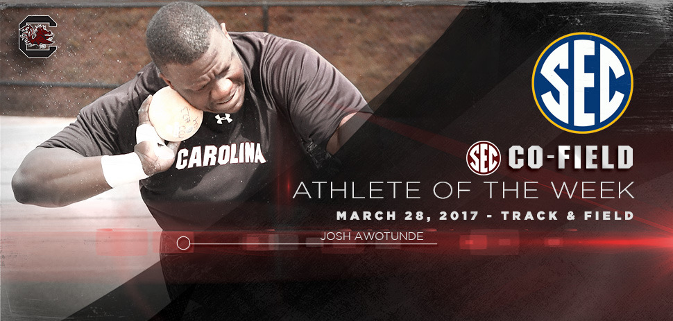 Awotunde Honored as SEC Athlete of the Week