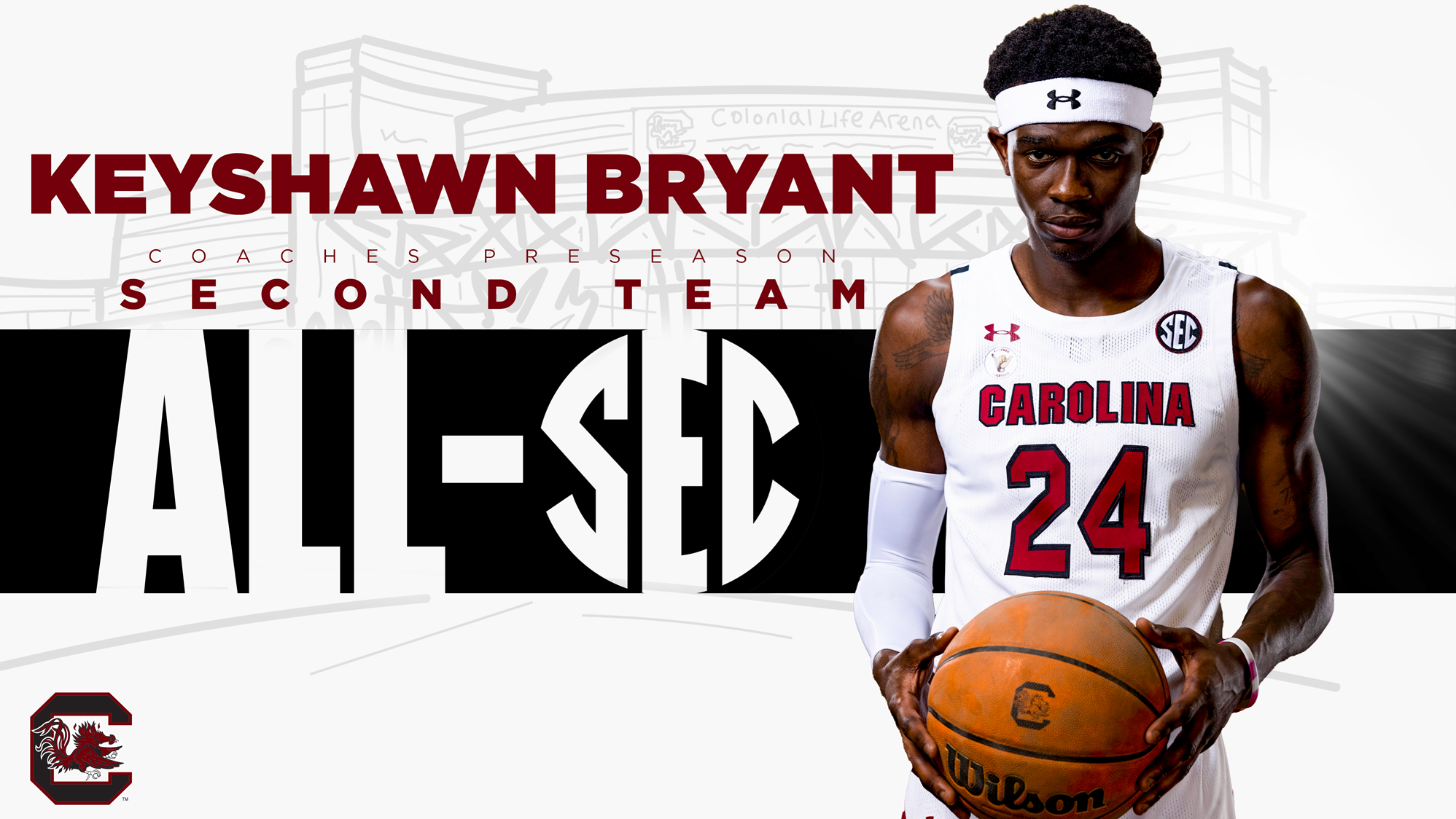 Bryant Named Second Team Preseason All-SEC By League Coaches