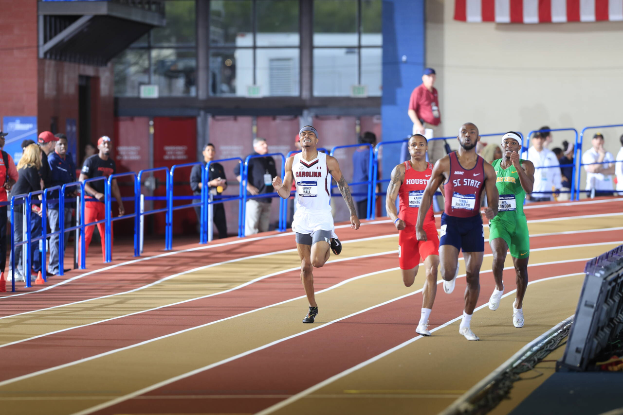 Quincy Hall in action at the 2019 NCAA Indoor Championships | March 9, 2019 | Photo by Walt Middleton