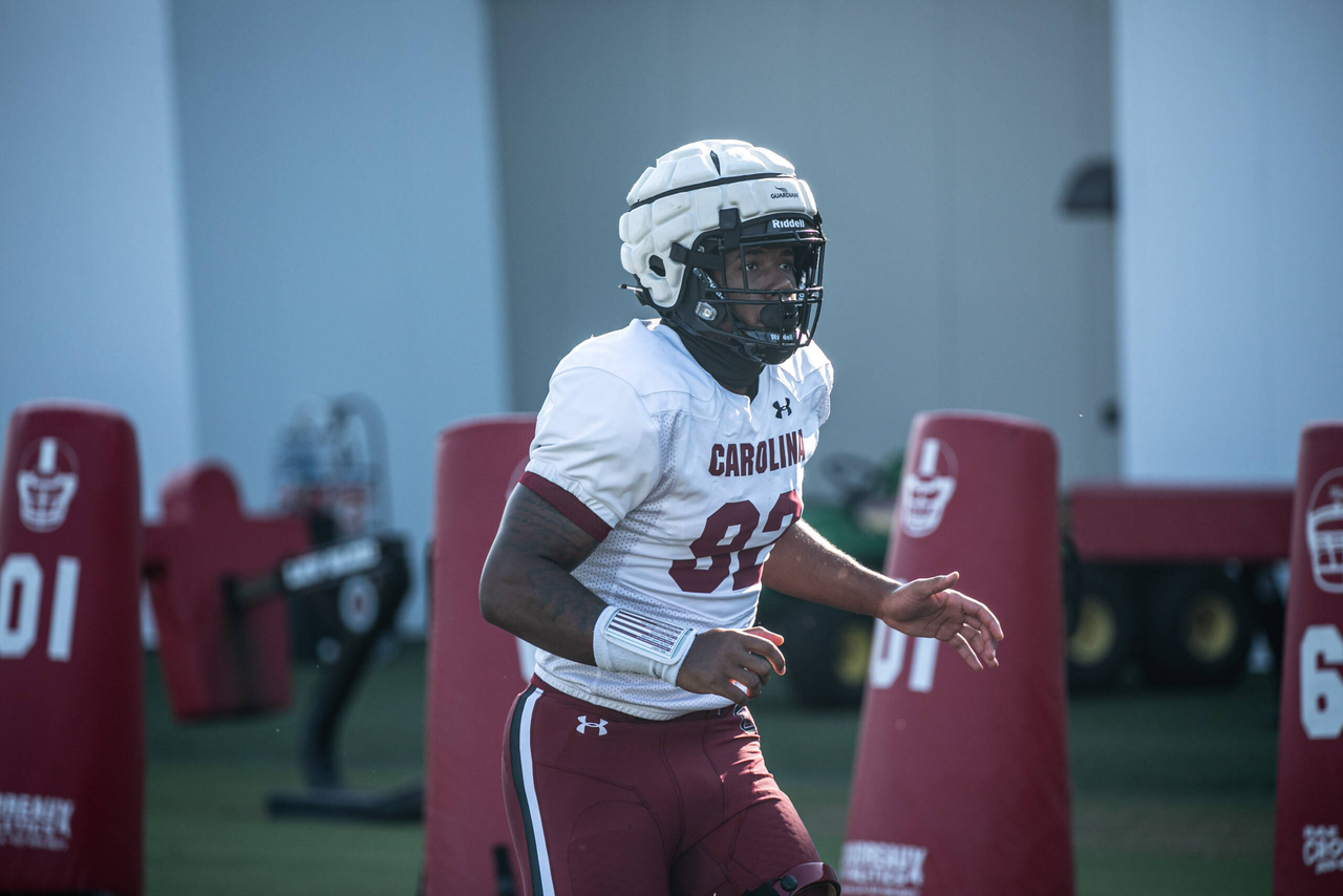 Tyreek Johnson (92) | Tuesday, Sept. 8, 2020 | Ken & Cyndi Long Football Operations Center | Columbia, S.C. | Photos by South Carolina Athletics