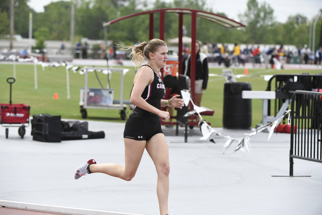 Caitlin Conway in action at the 2019 Gamecock Invitational | April 13, 2019 | Photo by Allen Sharpe
