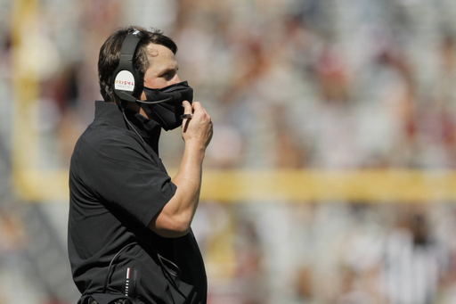 Will Muschamp vs Auburn, 10/17/2020, Williams-Brice Stadium, Photos by Travis Bell