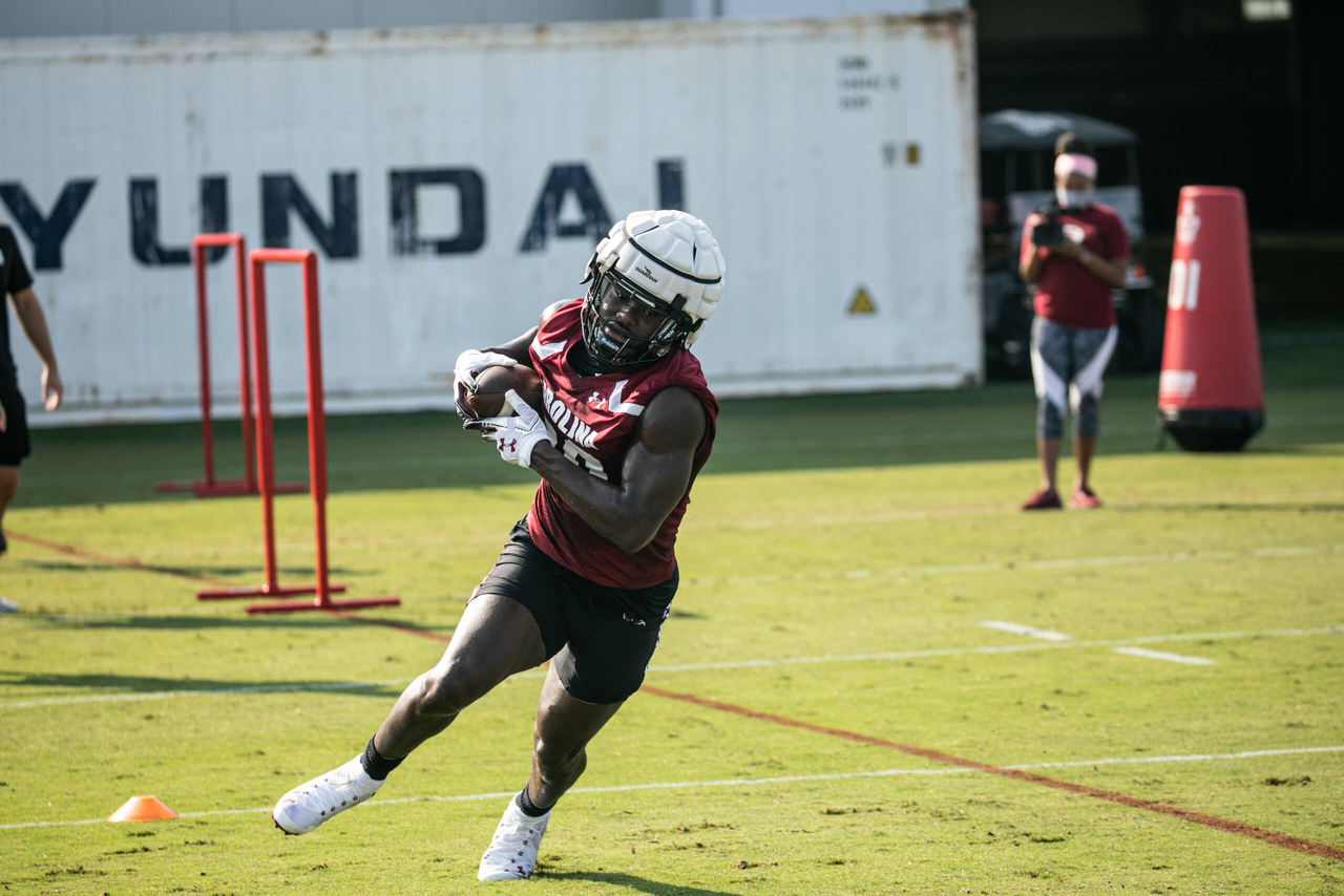 Keveon Mullins (80) | Wednesday, Aug. 19, 2020 | Ken & Cyndi Long Football Operations Center | Columbia, S.C. | Photos by South Carolina Athletics