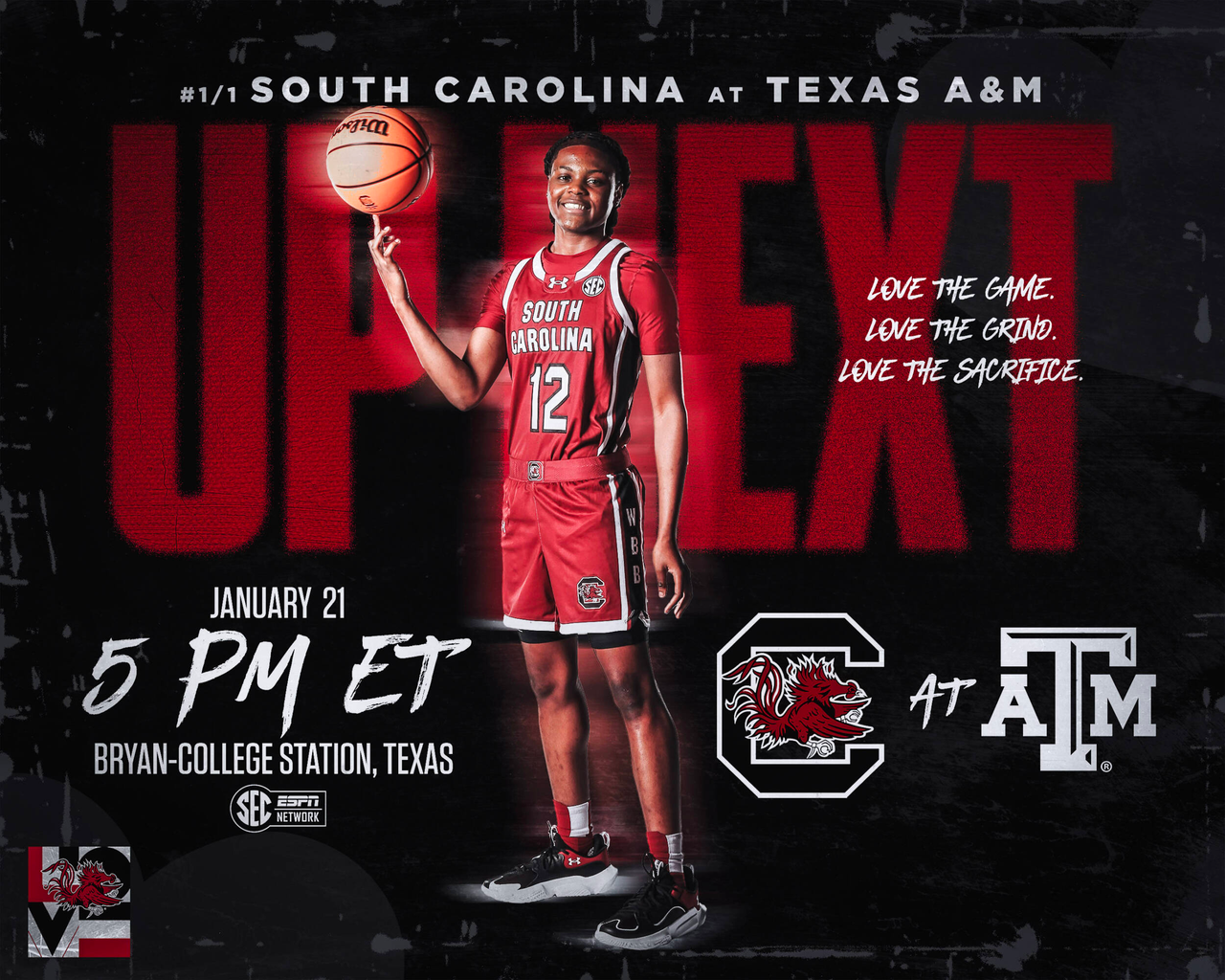 Preview graphic at Texas A&M, 1/21/24, MiLaysia Fulwiley