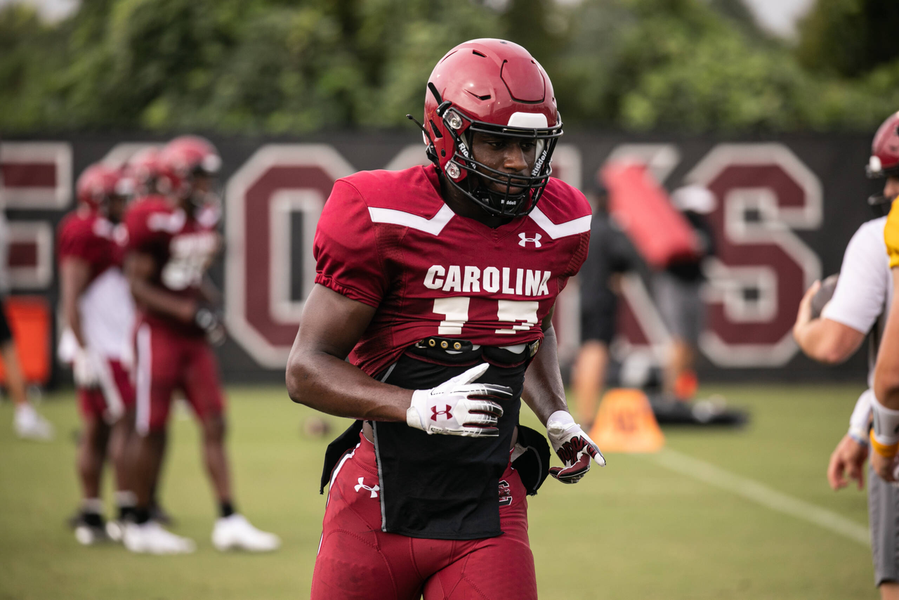 Xavier Legette (17) | Monday, Aug. 24, 2020 | Ken & Cyndi Long Football Operations Center | Columbia, S.C. | Photos by South Carolina Athletics