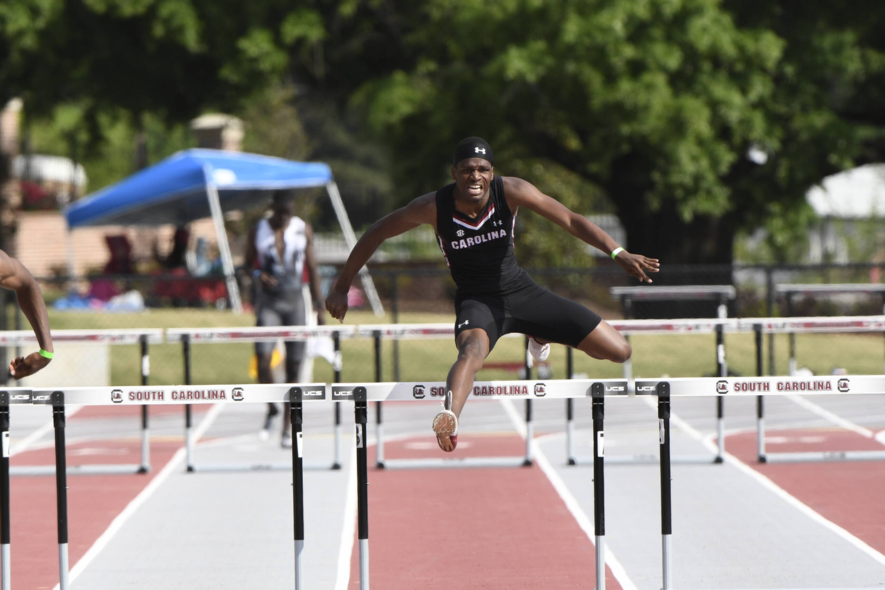 Noah Walker in action at the 2019 Gamecock Invitational | April 13, 2019 | Photo by Allen Sharpe