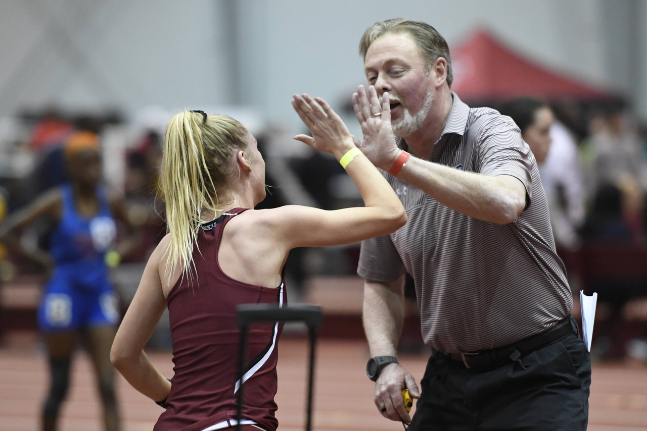 Asst. Coach Andrew Allden in action at the Gamecock Inaugural | Jan. 18, 2019 | Photo by Allen Sharpe