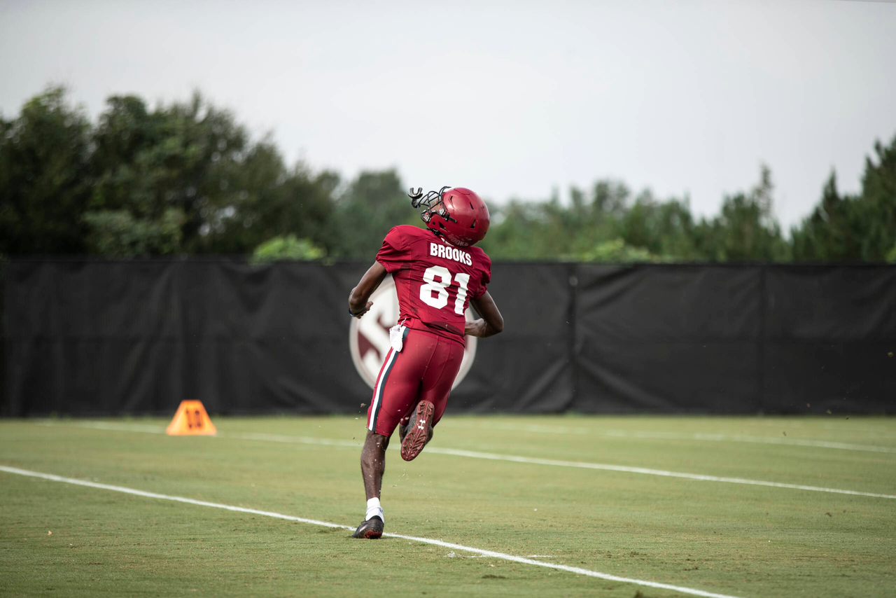 Jalen Brooks (81) | Tuesday, Sept. 1, 2020 | Ken & Cyndi Long Football Operations Center | Columbia, S.C. | Photos by South Carolina Athletics