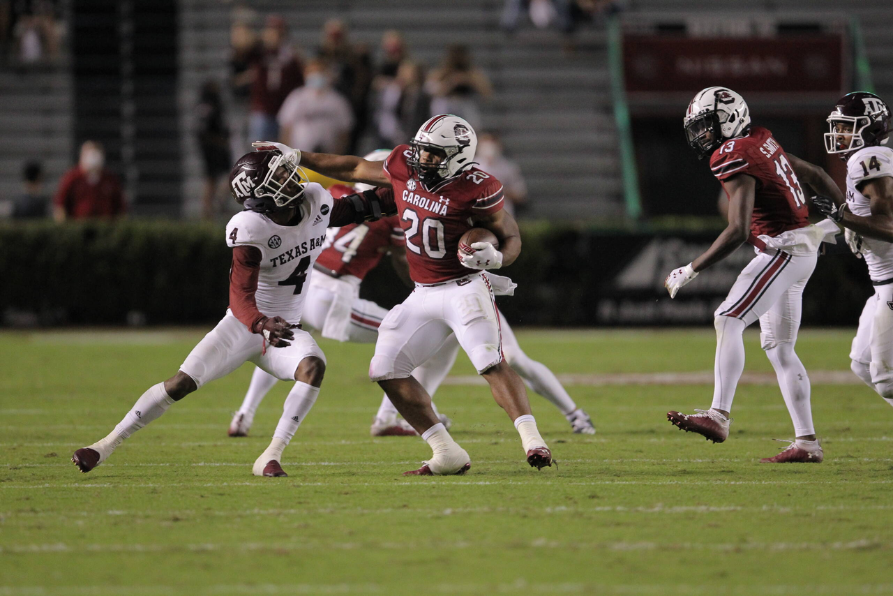 Kevin Harris vs Texas A&M, 11/07/20, Photos by Travis Bell