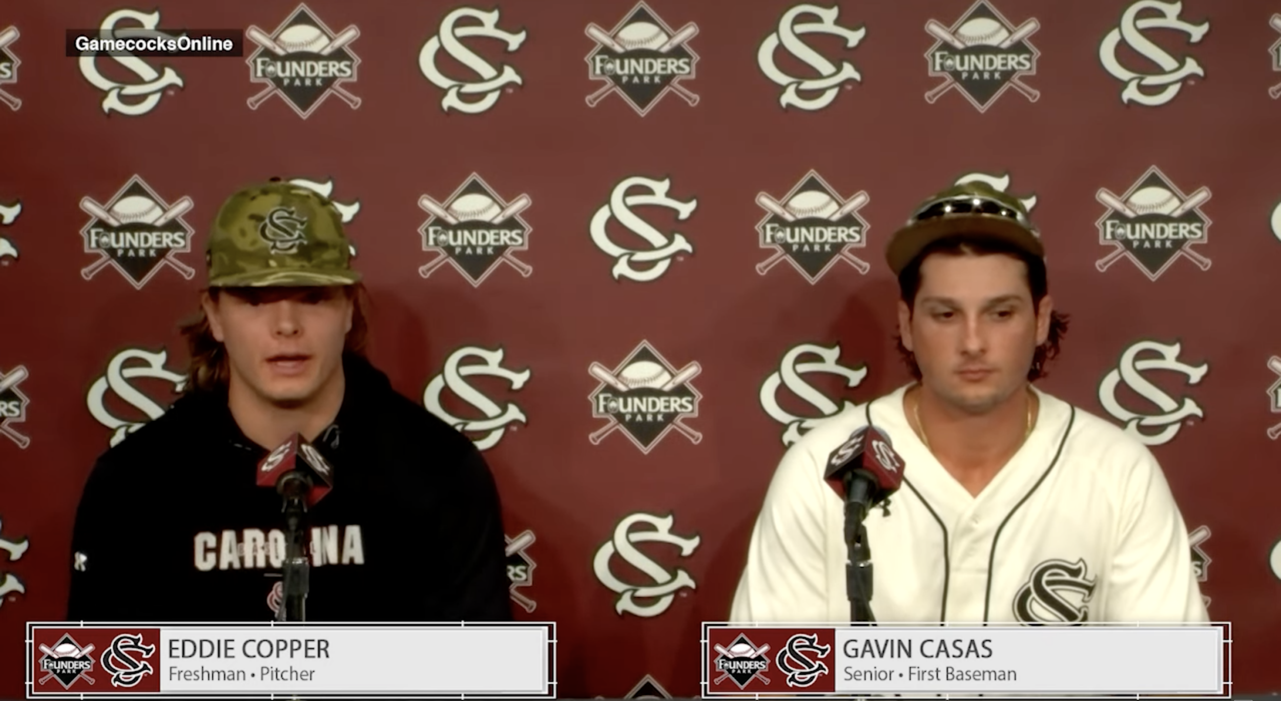 Baseball PostGame News Conference: Eddie Copper and Gavin Casas - (Gardner-Webb)