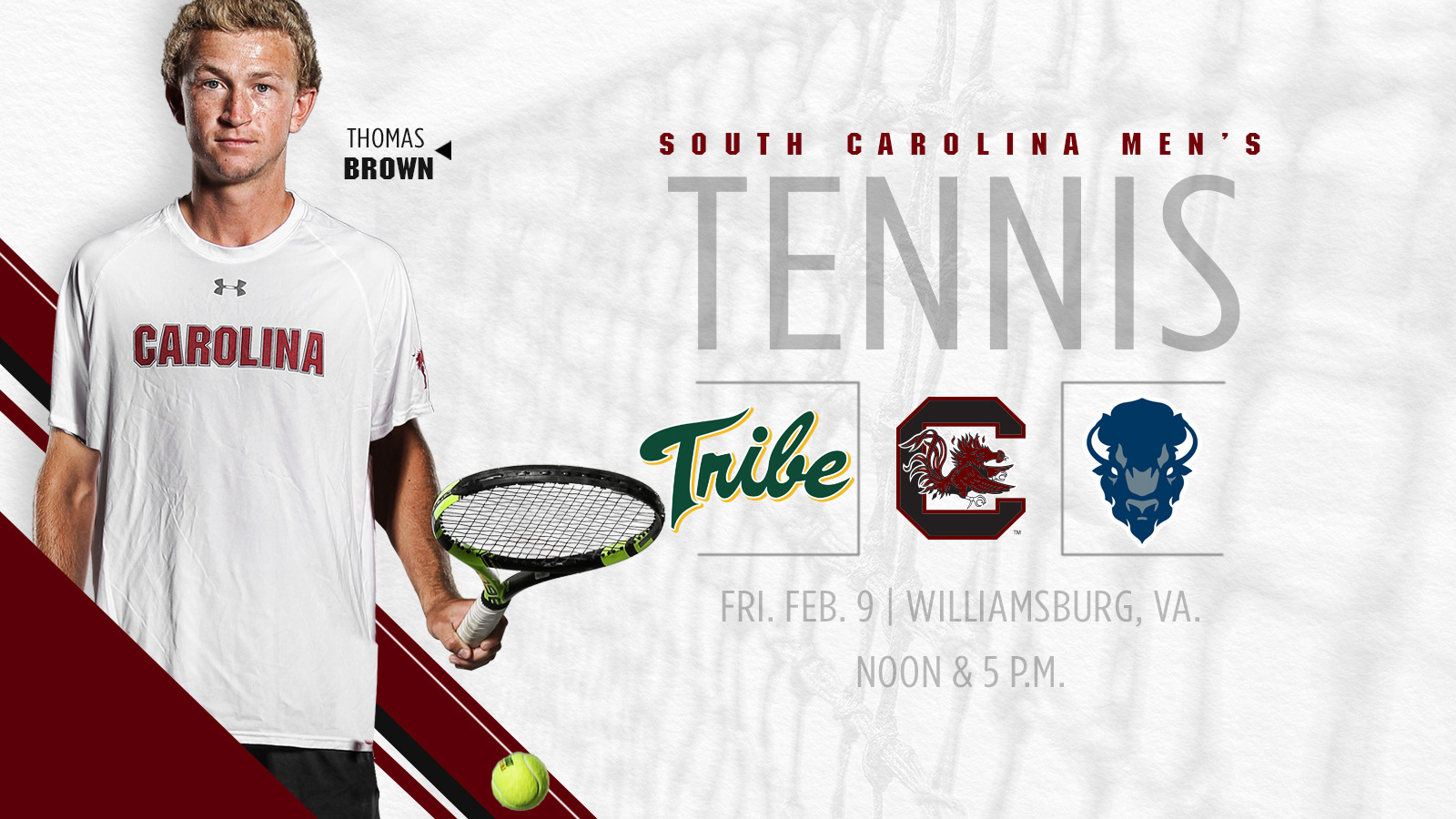 Men's Tennis Set For Doubleheader