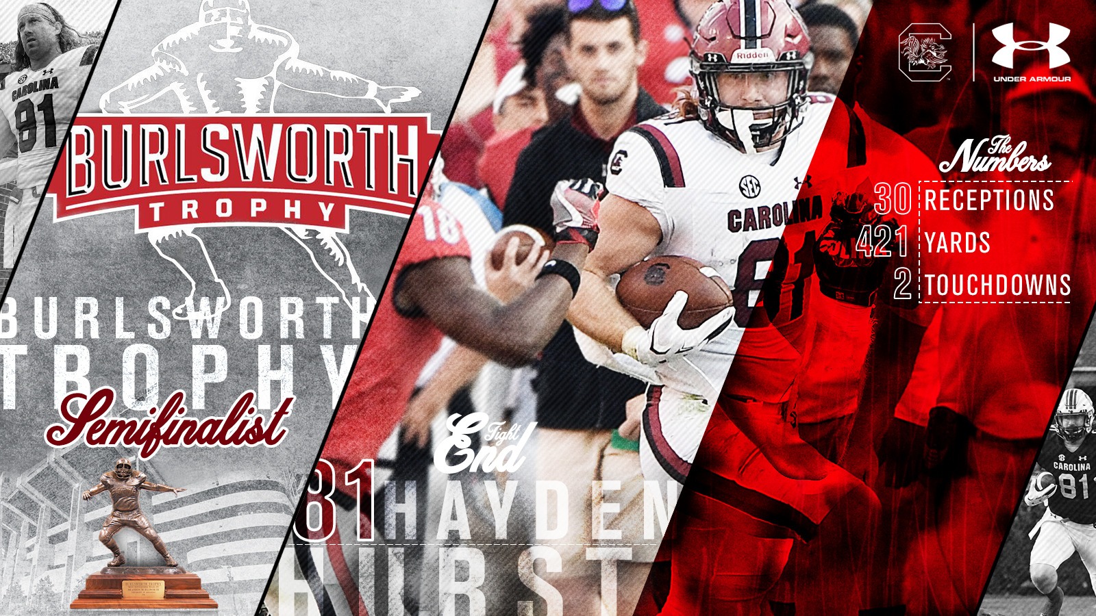 Hurst Named a Semifinalist for the Burlsworth Trophy