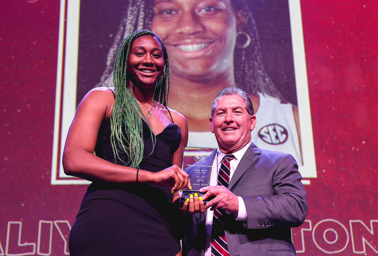 Female Athlete of the Year Aliyah Boston