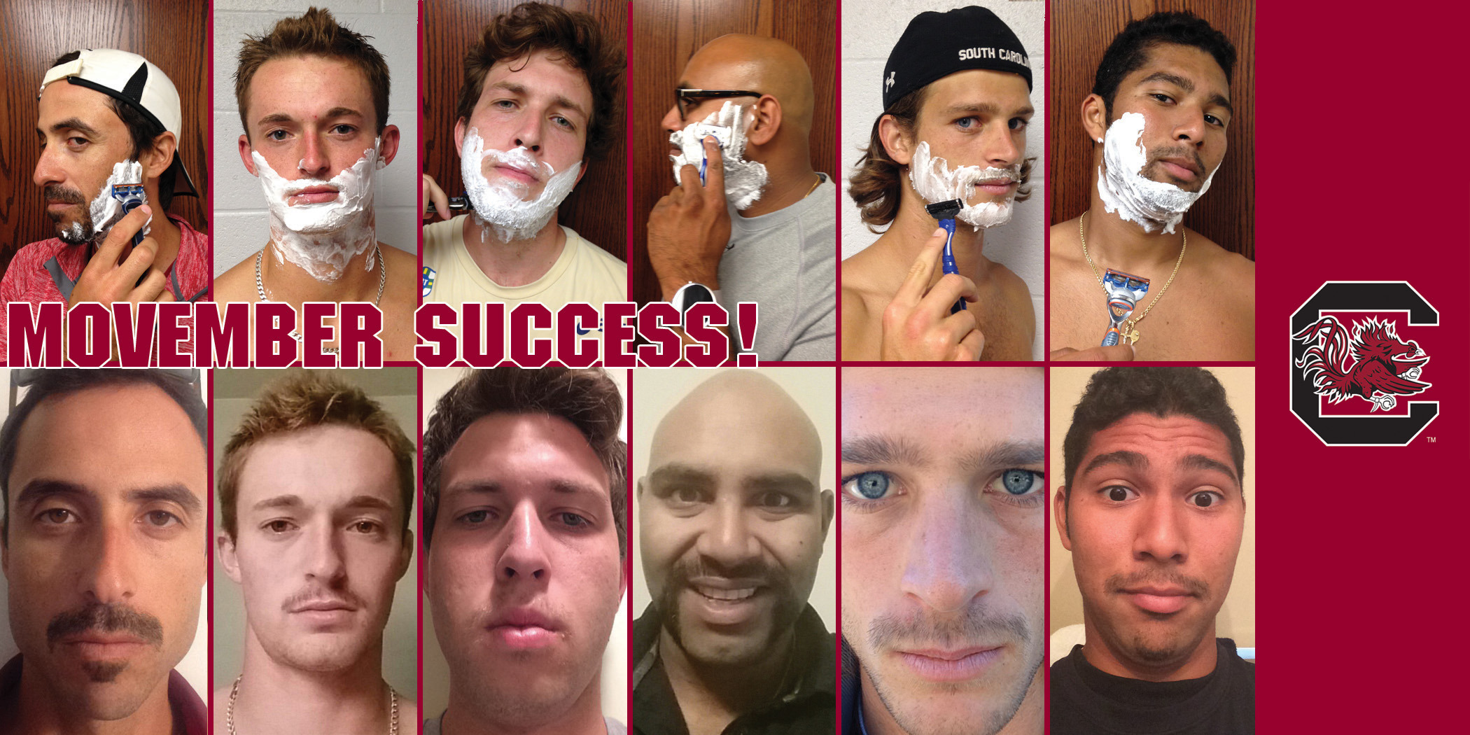 Men's Tennis Helps Change the Face of Men's Health with "Movember"