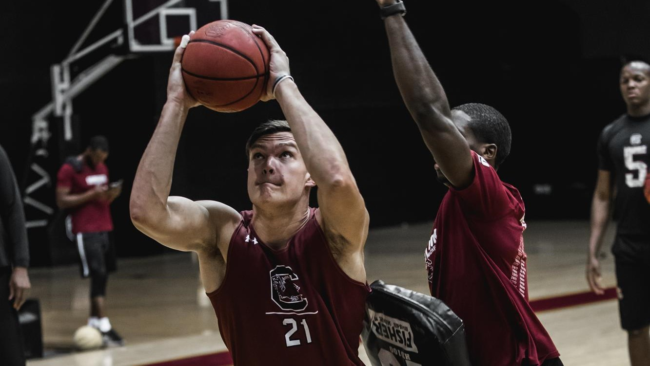 Preseason Practice Underway For Gamecock Men's Basketball