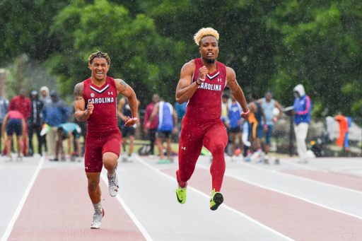 Yann Randrianasolo and Carlos Wilson in action at the 2019 USC Outdoor Open | Photo by Wes Wilson | April 20, 2019