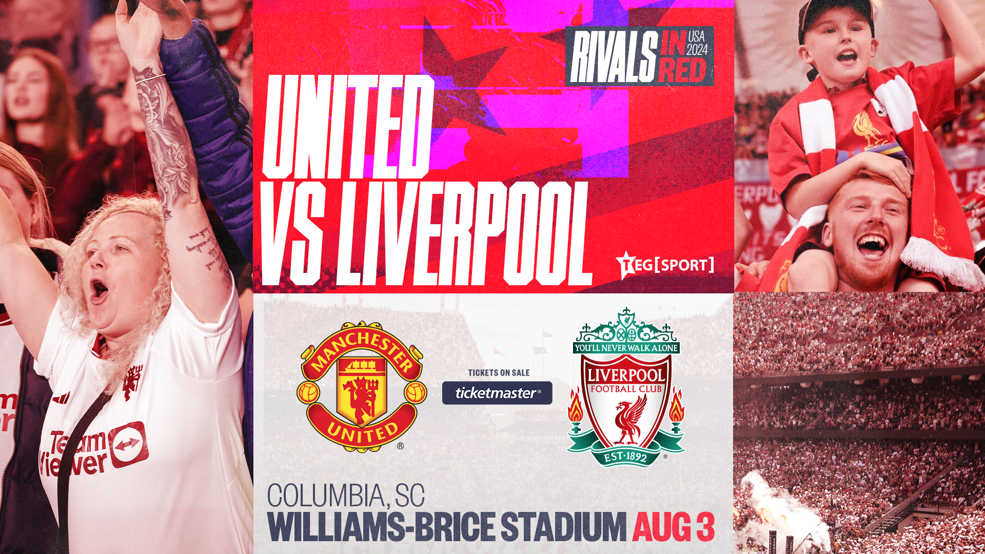 Liverpool F.C. and Manchester United to face off at Williams-Brice Stadium