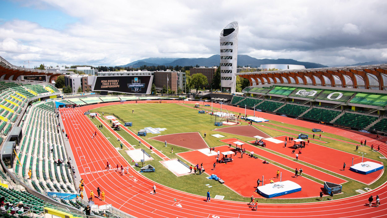 Hayward Field ahead of the 2026 NCAA Outdoor Track & Field Championships.