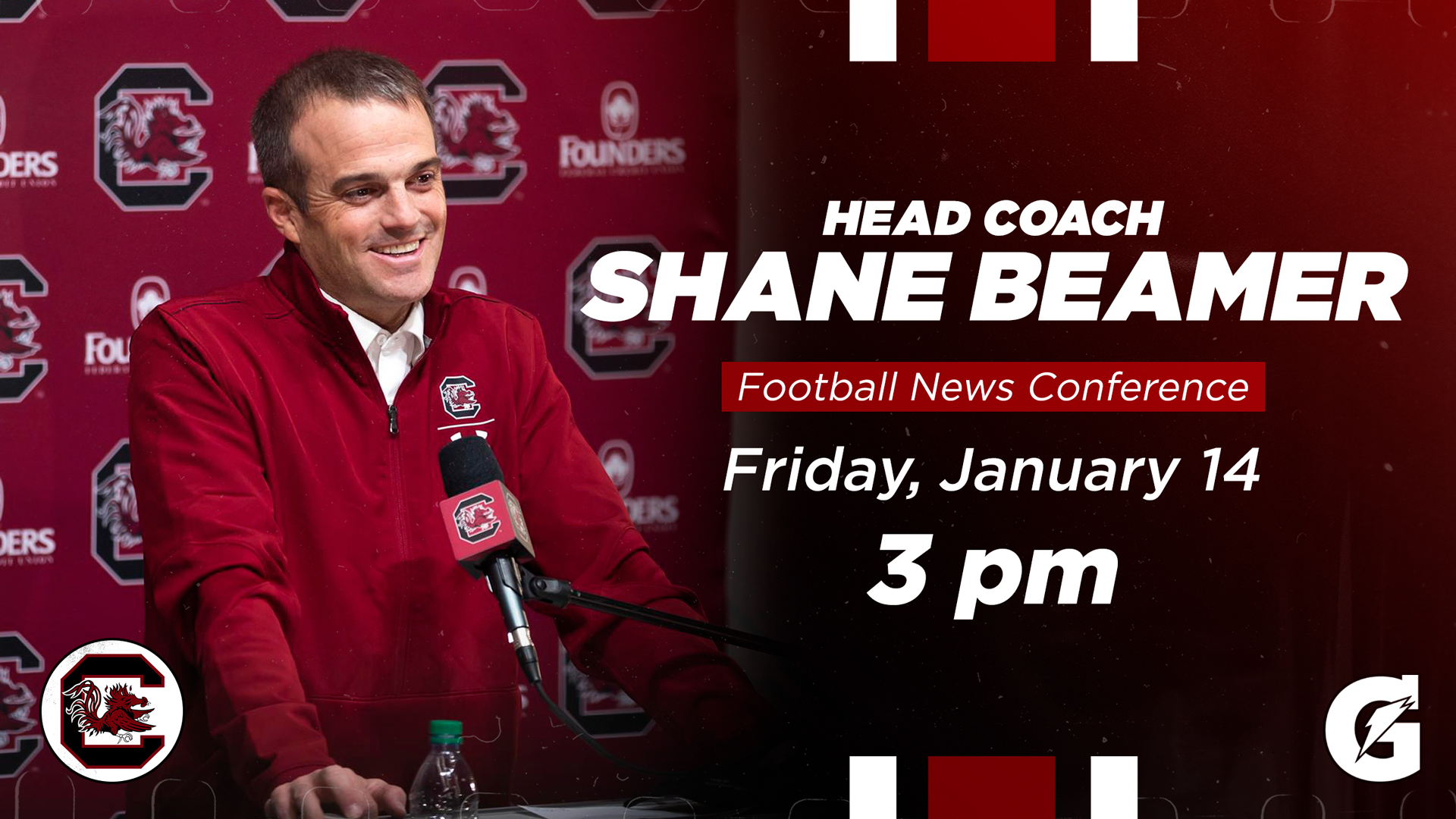 LIVE: Shane Beamer News Conference @ 3 PM