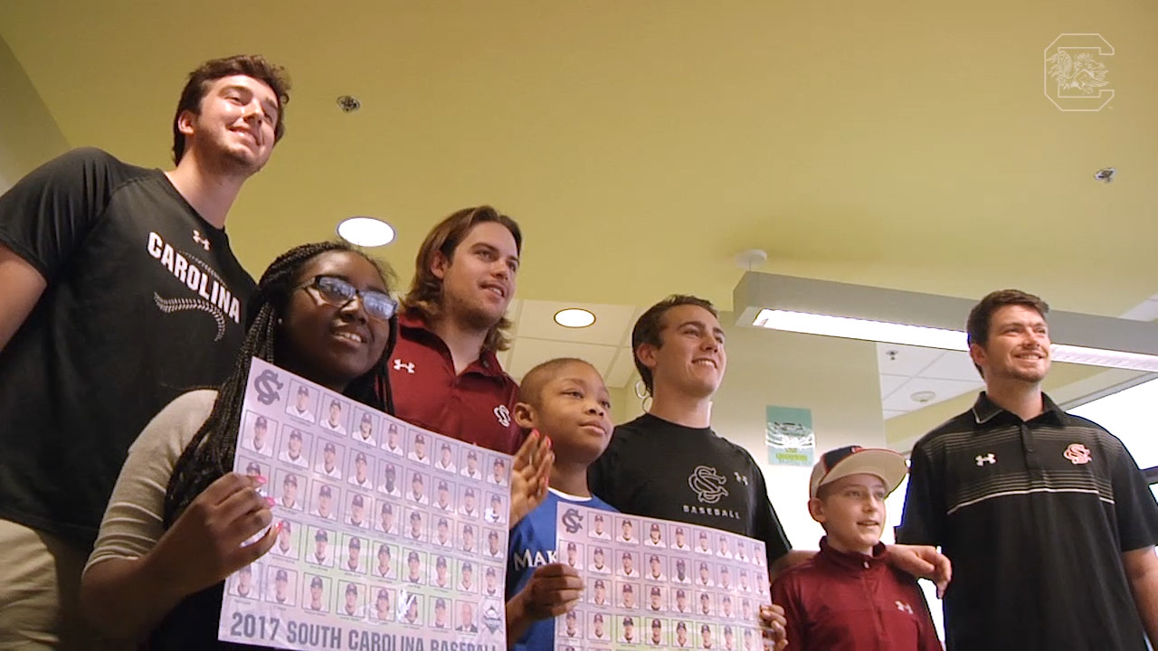 VIDEO: Baseball Visits Palmetto Health Children's Hospital