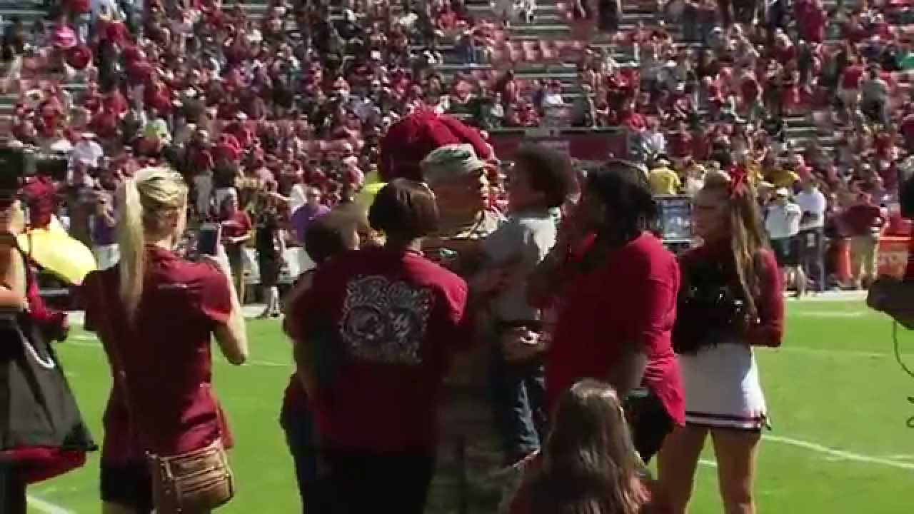 Surprise Military at South Carolina Game