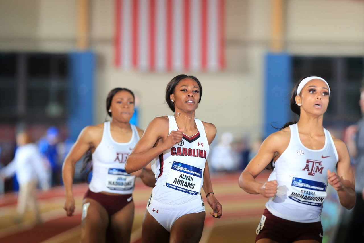 Aliyah Abrams in action at the 2019 NCAA Indoor Championships | March 8, 2019 | Photo by Walt Middleton