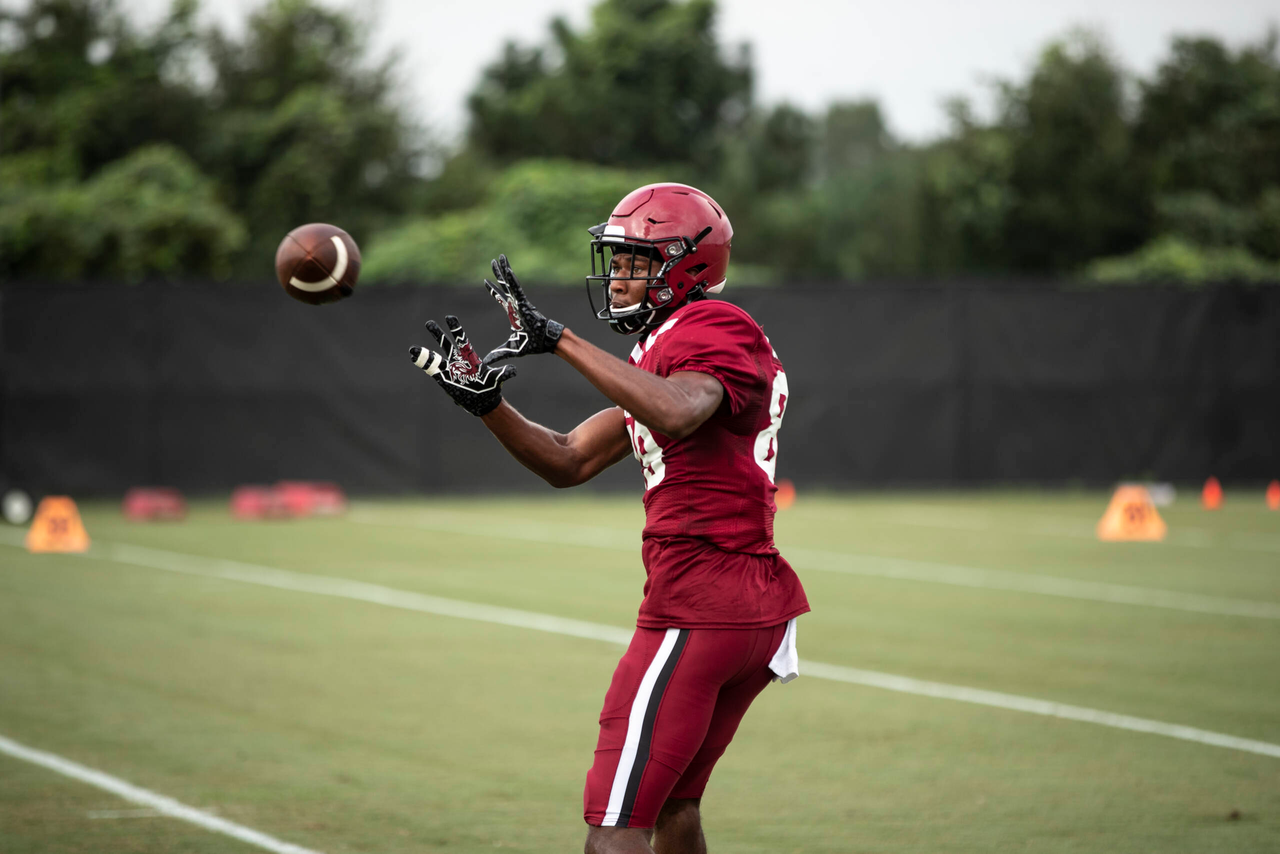 Ger-Cari Caldwell (89) | Tuesday, Sept. 1, 2020 | Ken & Cyndi Long Football Operations Center | Columbia, S.C. | Photos by South Carolina Athletics