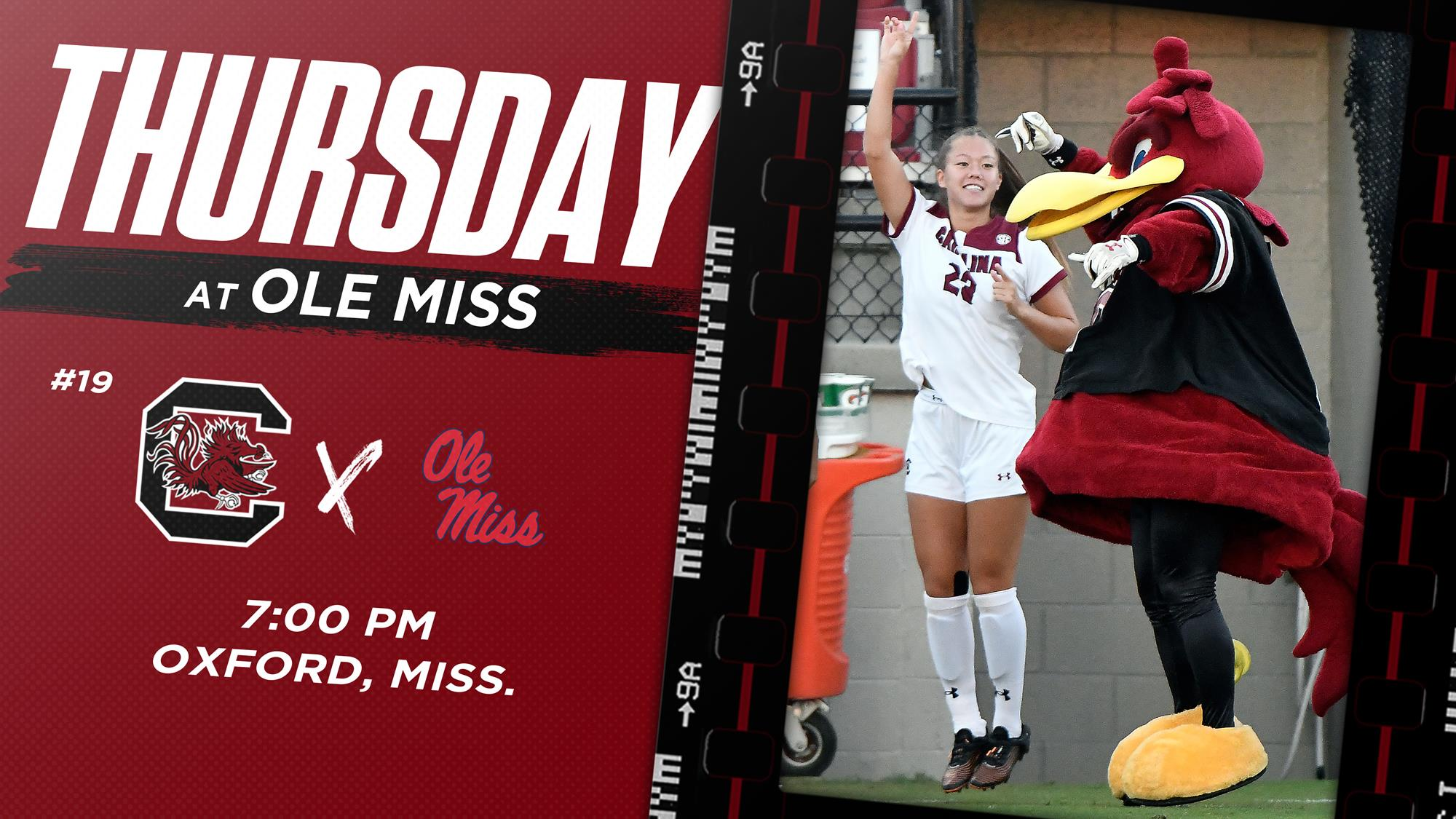 No. 19 Gamecocks Visit Ole Miss for First Time in Four Years