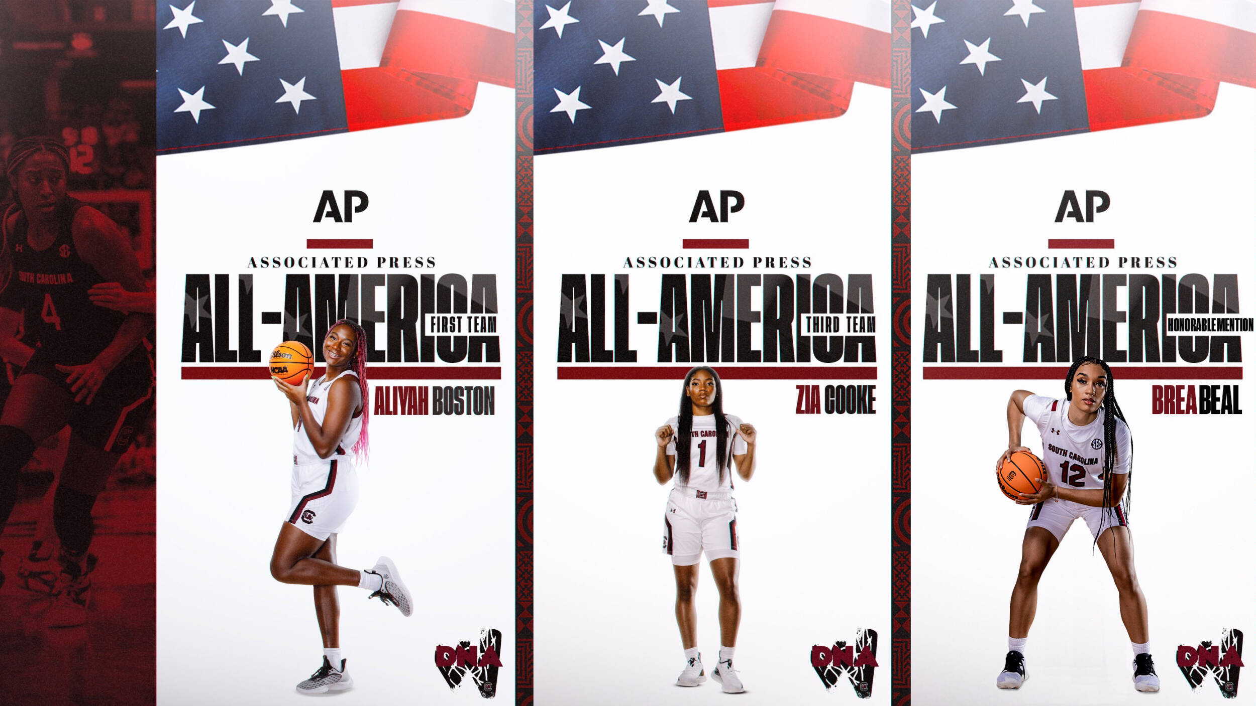 Gamecock Trio Collects All-America Honors