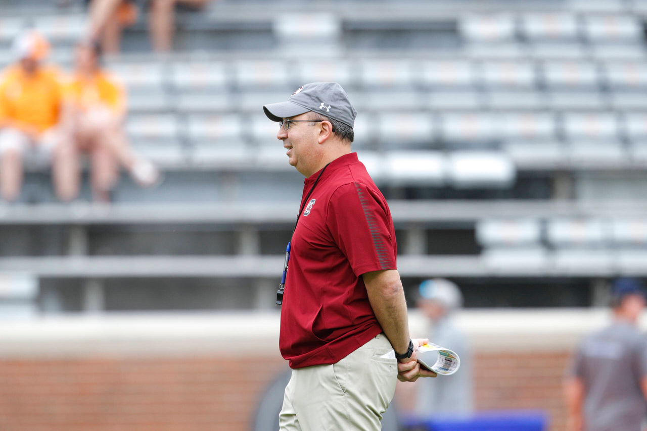 The South Carolina Gamecocks faced the Tennessee Volunteers in a Southeastern Conference East Division contest on Shields-Watkins Field at Neyland Stadium on Saturday, Oct. 9, 2021, in Knoxville, Tennessee. (Photo by Danny Parker)