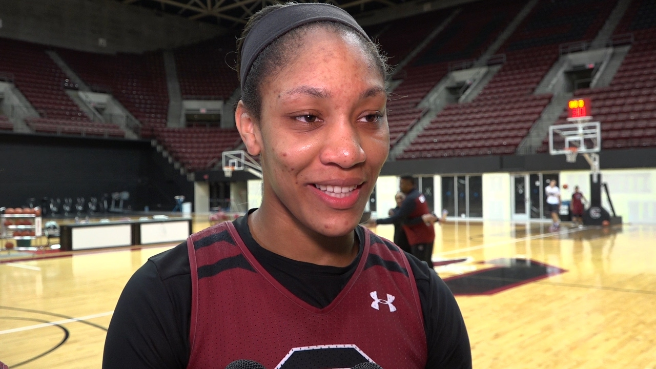 Tyasha Harris, A'ja Wilson Media Availability — 2/12/17