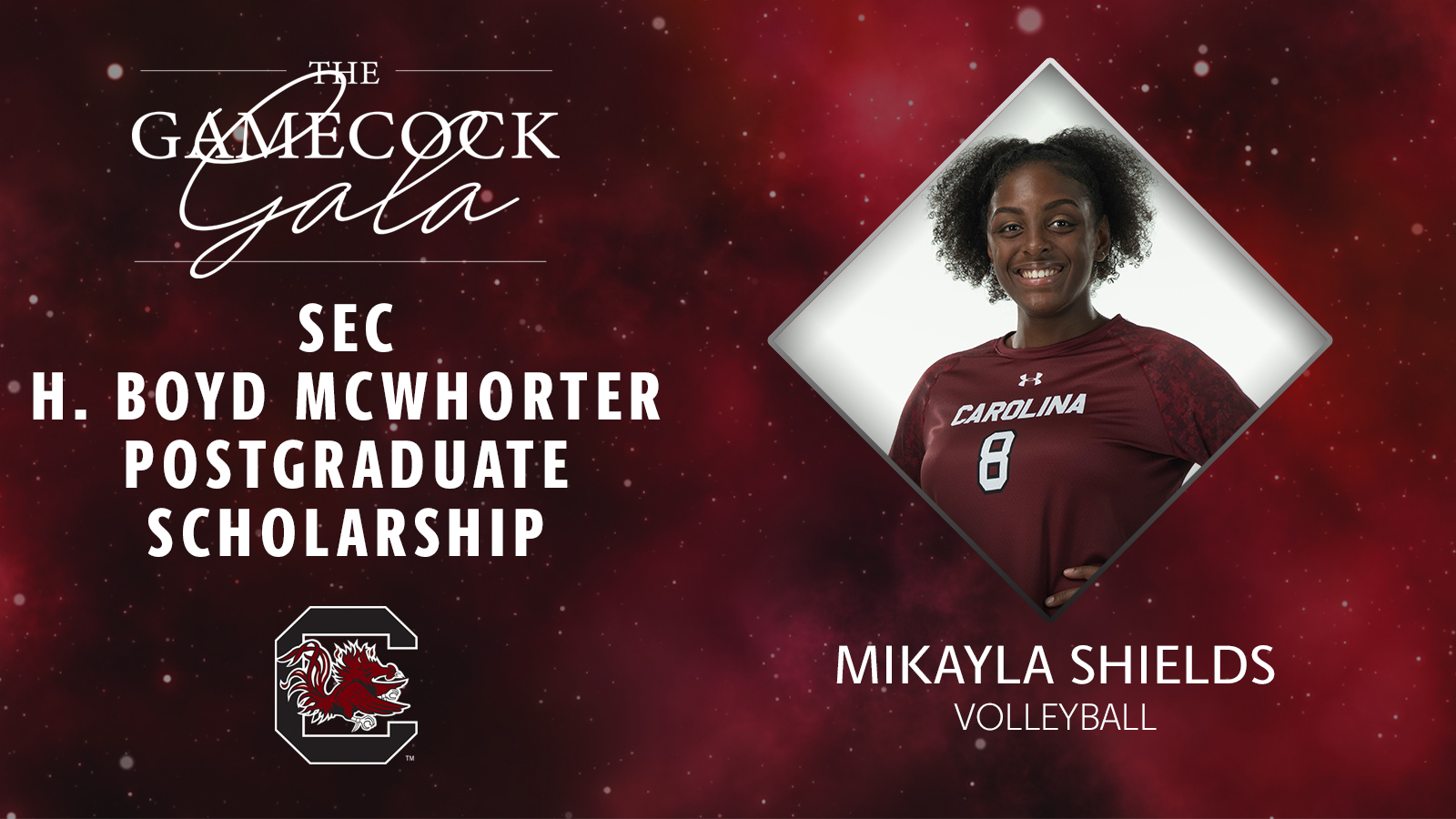 Shields Named Finalist for H. Boyd McWhorter Post-Graduate Scholarship