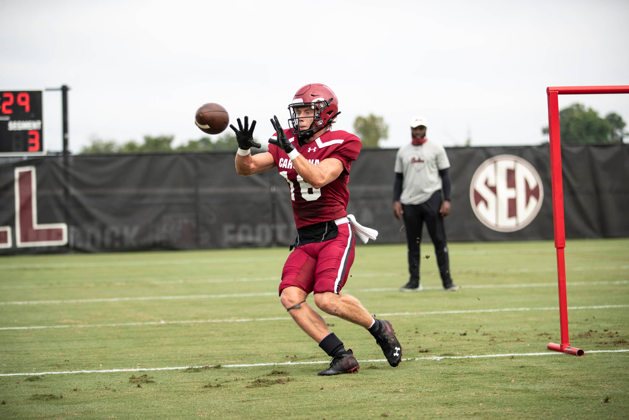 Trey Adkins (16) | Tuesday, Sept. 1, 2020 | Ken & Cyndi Long Football Operations Center | Columbia, S.C. | Photos by South Carolina Athletics
