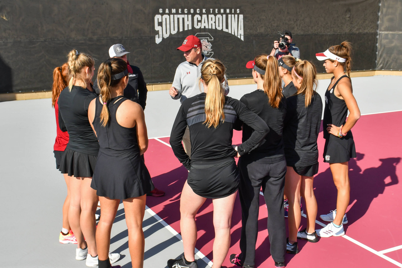 Kevin Epley and the Gamecock Women's Tennis Team