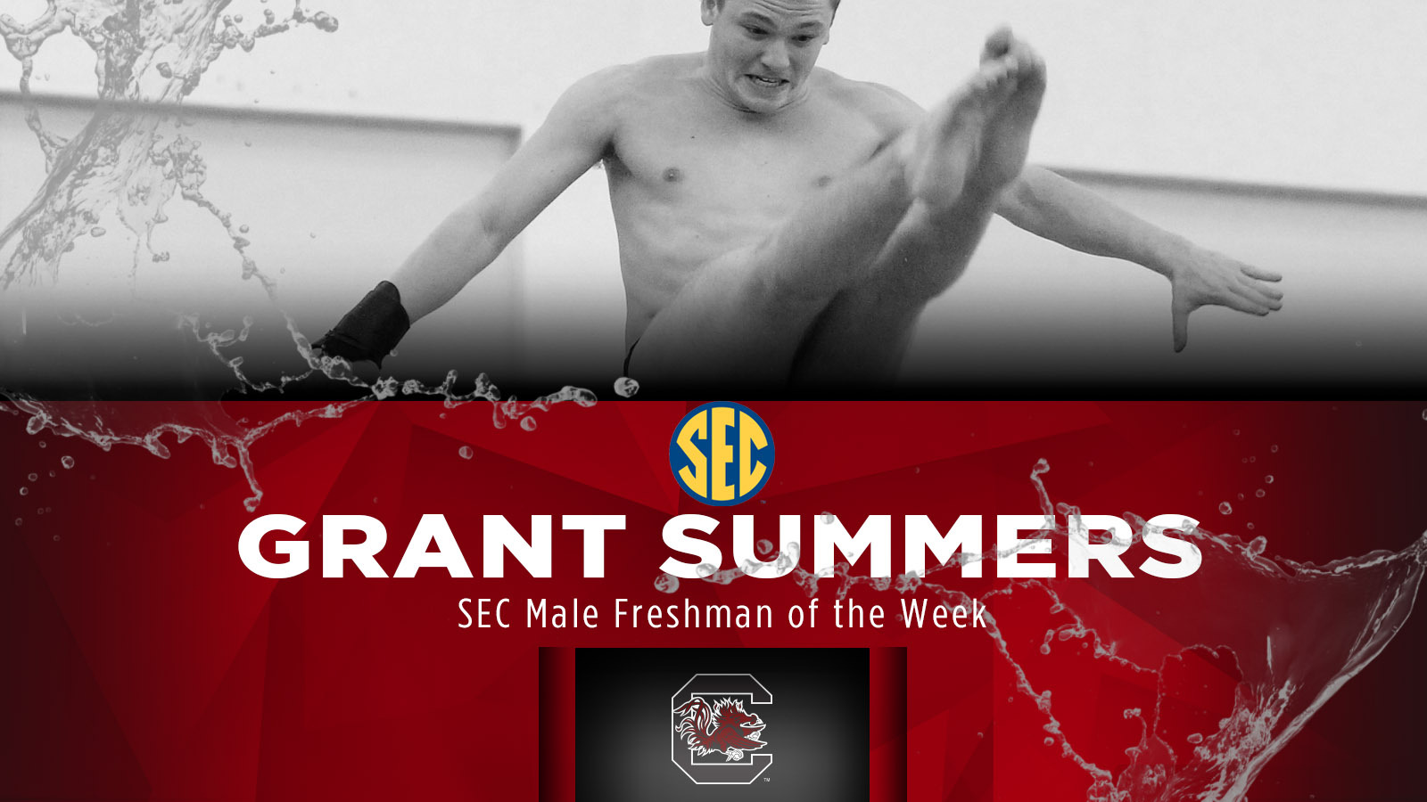 Grant Summers Named SEC Male Freshman of the Week