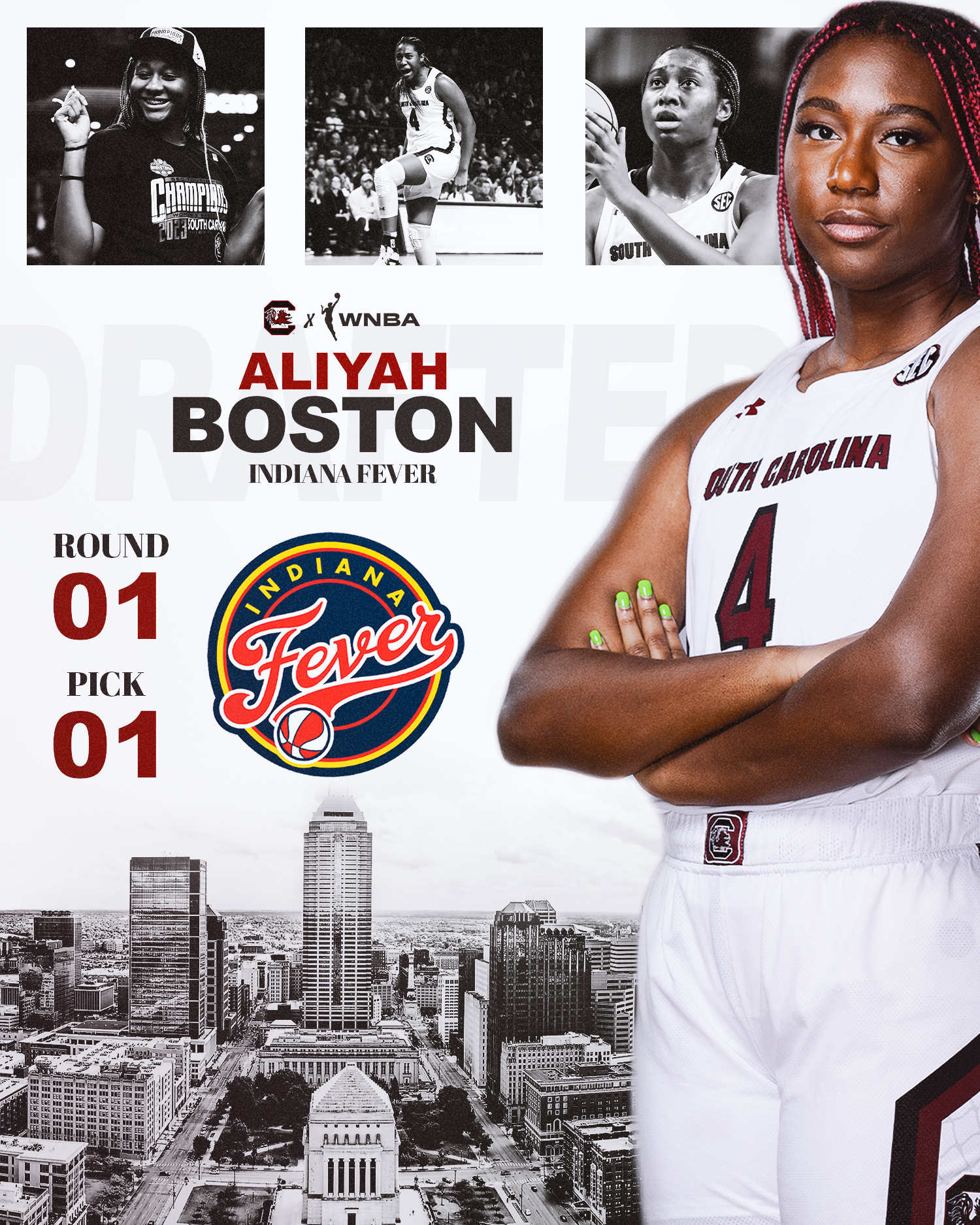 For the 3rd time this season, @aliyah.boston has been named @wnba